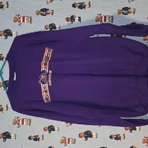 Vintage Walt Disney World XXL South Padre Island Purple Sweatshirt USA Made